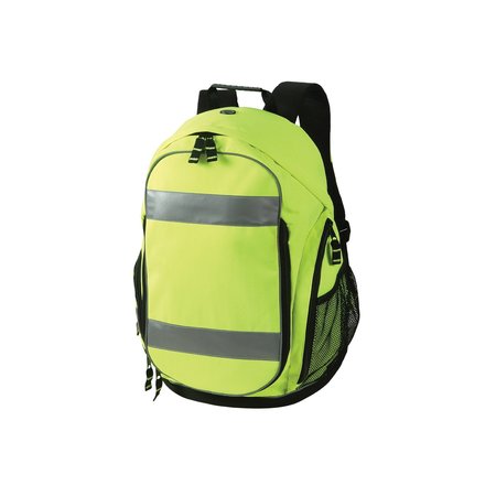 2W INTERNATIONAL High Viz Backpack, Lime BP65-01